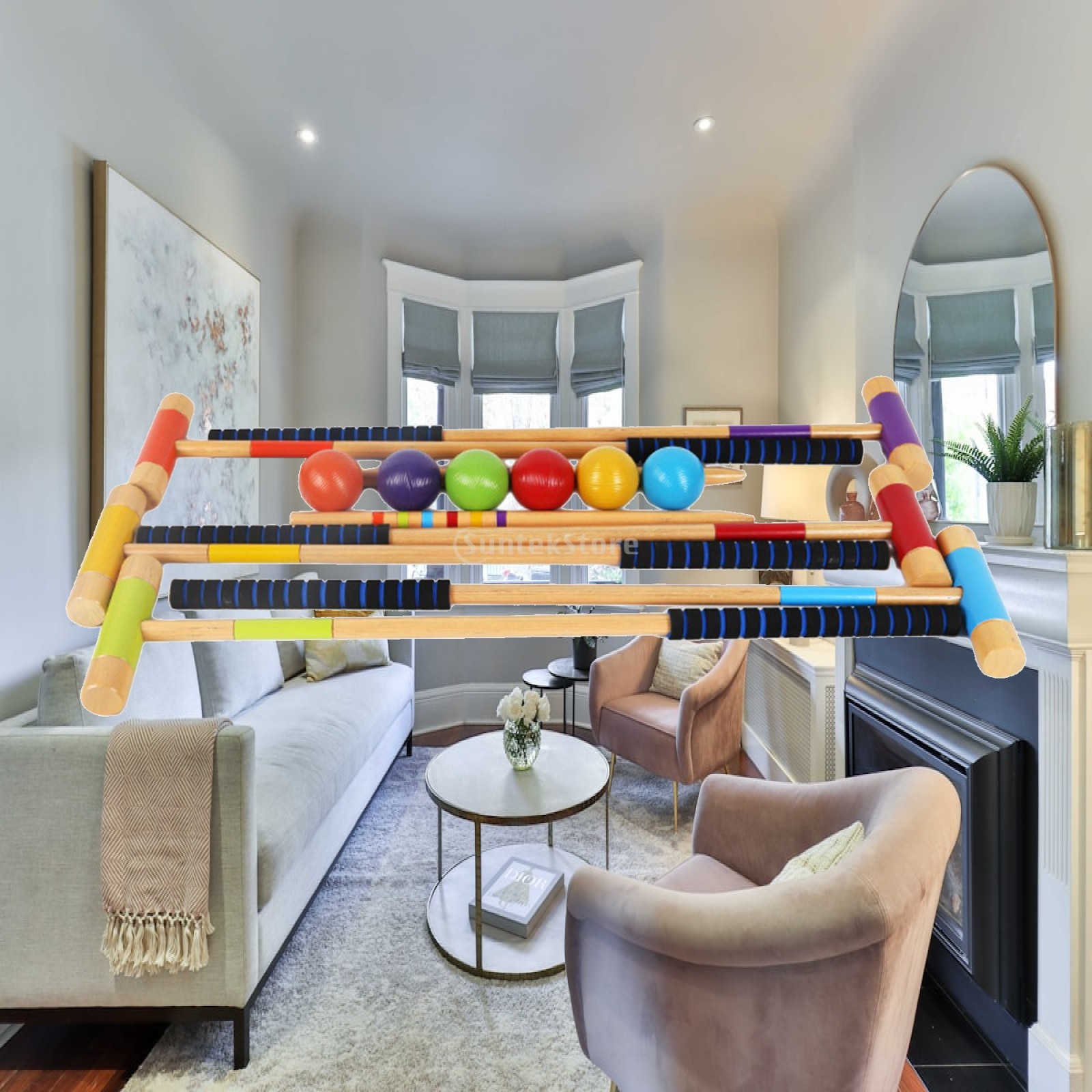 Croquet Set Lawn - Set da Croquet per 6 Giocatori
