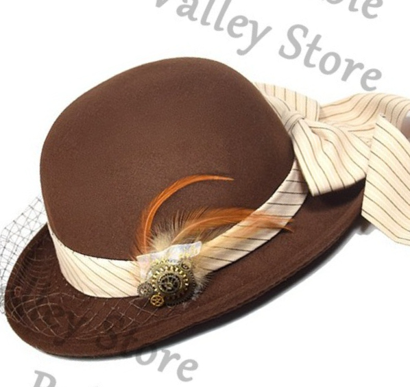 Party Games Mystery - Cappello a Bombetta con Tesa Rotonda