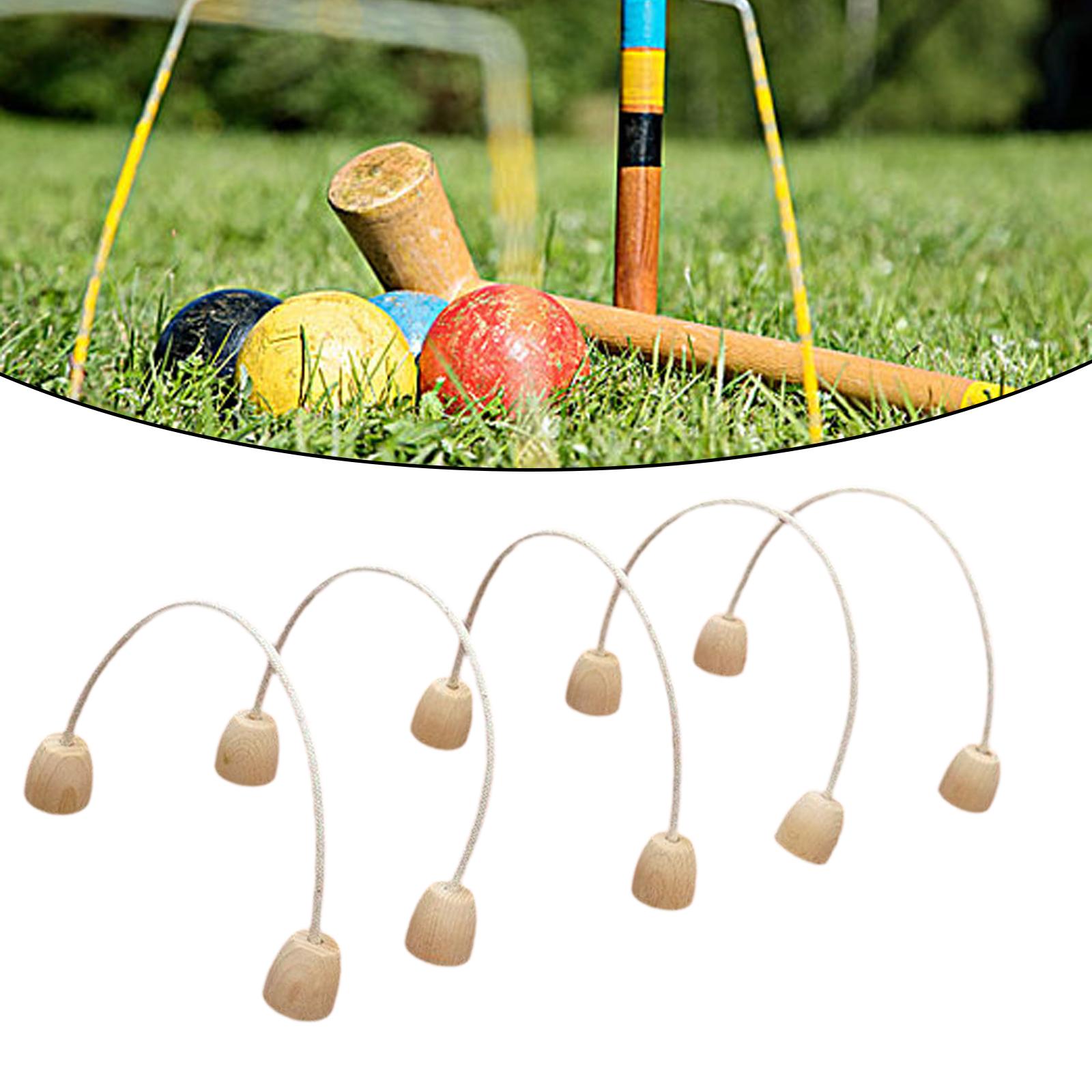 Croquet Set Lawn - Set di Cerchi in Legno per