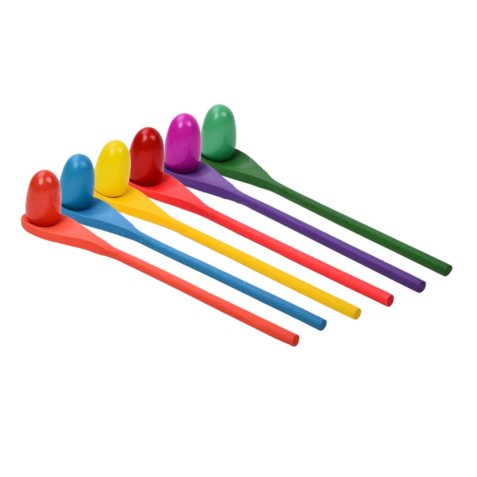 Party Games Egg - Set di 6 Cucchiai per Uova,