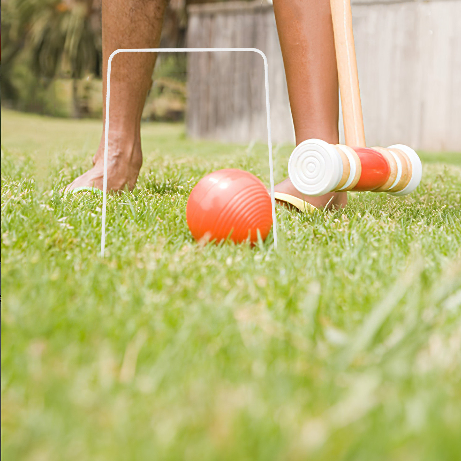 Croquet Set Lawn - Set di 9 Cerchi in Metallo